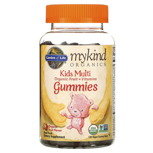 Garden of Life, MyKind Organics, Kids Multi, Organic Cherry Flavor, 120 Vegan Gummy Bears